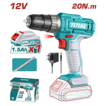 Total Δραπανοκατσαβιδο Μπατ. Li-Ion 12V / 1.5Ah / 20Nm / 1 Μπατ (Tdli1218)