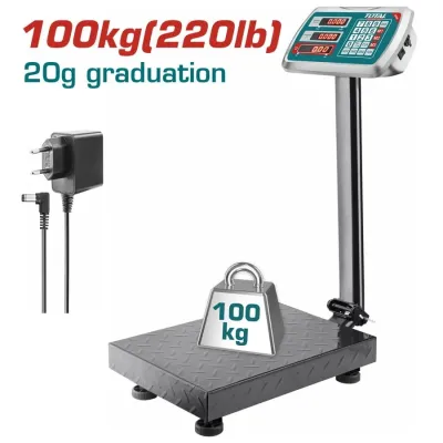 Total Ηλεκτρονικη Ζυγαρια 100Kg (Tesa31001)