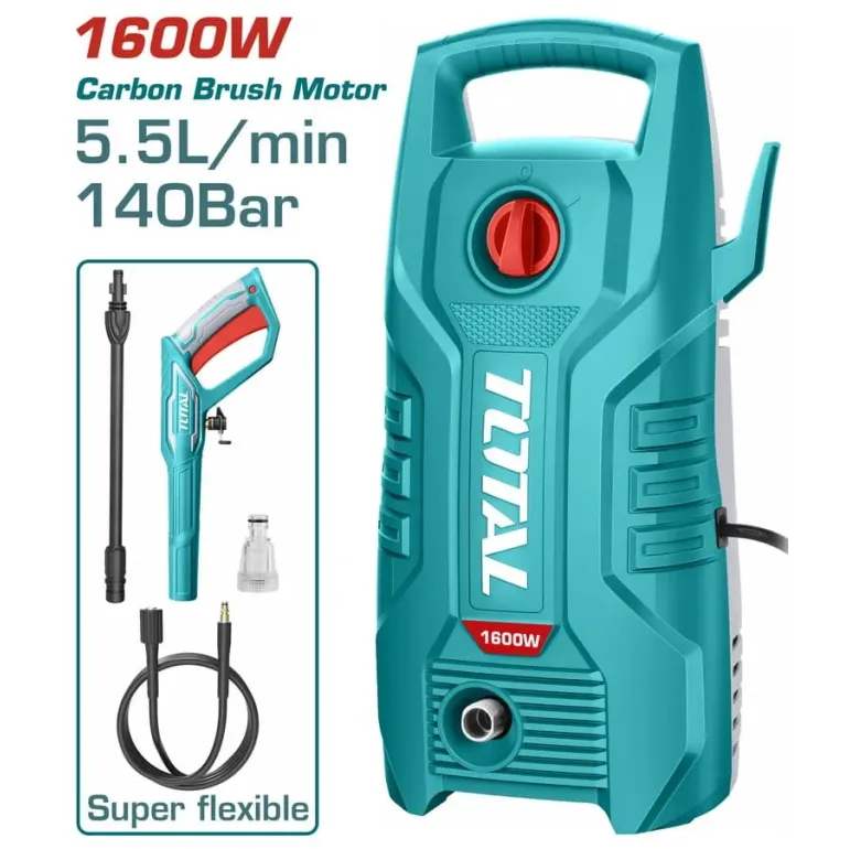 Total Πλυστικο Νερου 1.600W / 140 Bar / Brush Motor (Tgt11336)