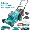 Total Μηχανη Γκαζον Μπαταρίας Li-Ion 2X20V / 46Cm (Tlmli20185)
