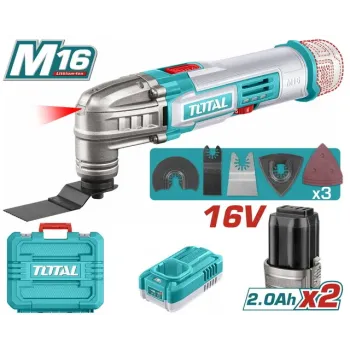 TOTAL ΕΠΑΓΓΕΛΜΑΤΙΚΟ ΠΟΛΥΕΡΓΑΛΕΙΟ ΜΠΑΤΑΡΙΑΣ Li-ion 16V / 2Ah / 2 ΜΠΑΤΑΡΙΕΣ (TMLI16222E)