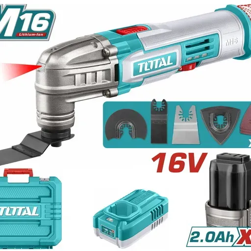 TOTAL ΕΠΑΓΓΕΛΜΑΤΙΚΟ ΠΟΛΥΕΡΓΑΛΕΙΟ ΜΠΑΤΑΡΙΑΣ Li-ion 16V / 2Ah / 2 ΜΠΑΤΑΡΙΕΣ (TMLI16222E)
