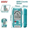 Total Πολυμετρο Ψηφιακο 600V True Rms Με Μέτρηση Ac/Dc (Tmt516004)