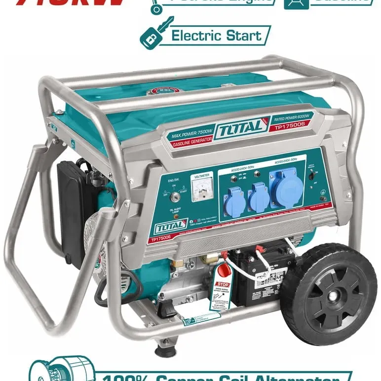 Total Ηλεκτρογεννητρια Βενζινης 7.500W (Tp175006)
