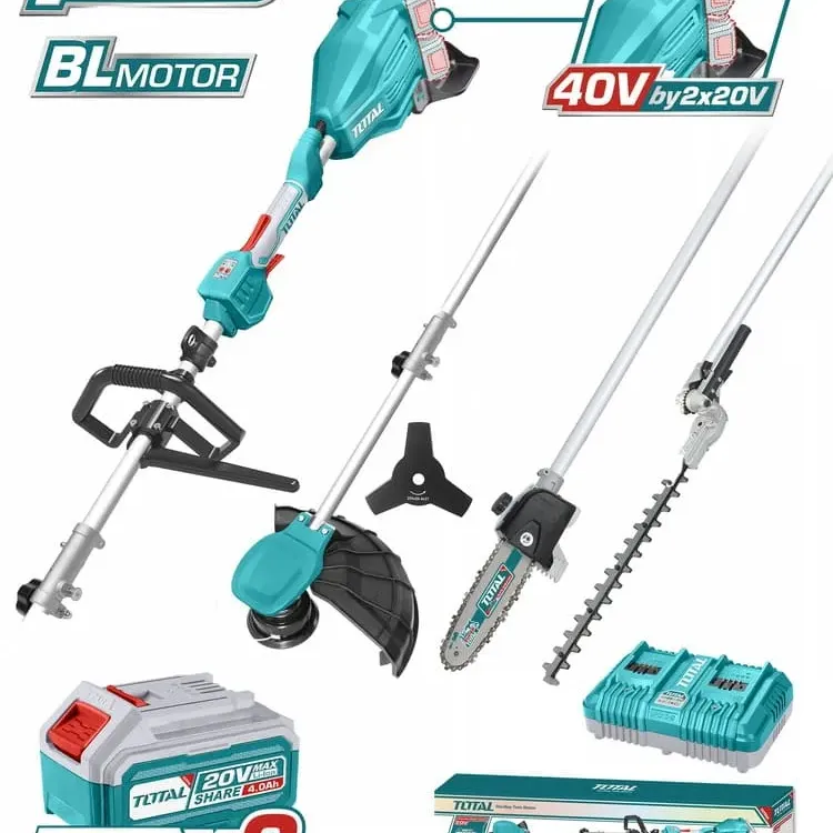 Total Πολυμηχανημα 4 Σε 1  Μπαταρίας Li-Ion 2X20V(40V) / 4Ah / 2 Μπαταρίας Bl Motor (Tstli2040386)