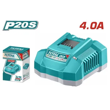 TOTAL ΕΠΑΓΓ. ΤΑΧΥΦΟΡΤΙΣΤΗΣ 4A ΓΙΑ ΜΠΑΤΑΡΙΕΣ Li-ion 20V (TFCLI20411E)