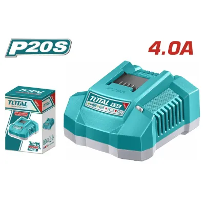 TOTAL ΕΠΑΓΓ. ΤΑΧΥΦΟΡΤΙΣΤΗΣ 4A ΓΙΑ ΜΠΑΤΑΡΙΕΣ Li-ion 20V (TFCLI20411E)