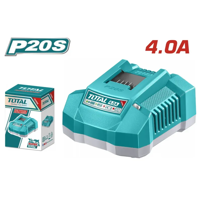 TOTAL ΕΠΑΓΓ. ΤΑΧΥΦΟΡΤΙΣΤΗΣ 4A ΓΙΑ ΜΠΑΤΑΡΙΕΣ Li-ion 20V (TFCLI20411E)