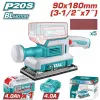 TOTAL ΕΠΑΓΓ. ΠΑΛΜΙΚΟ ΤΡΙΒΕΙΟ ΜΠΑΤ. Li-ion 20V / 90X180mm / 4Ah / 1 ΜΠΑΤ BL Motor (TFSLI20313E)