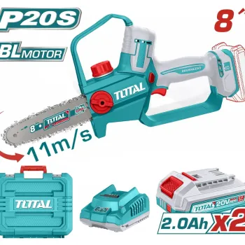 TOTAL ΕΠΑΓΓ. ΣΕΤ ΑΛΥΣΟΠΡΙΟΝΟ ΚΛΑΔ ΜΠΑΤ Li-ion 20V / 8