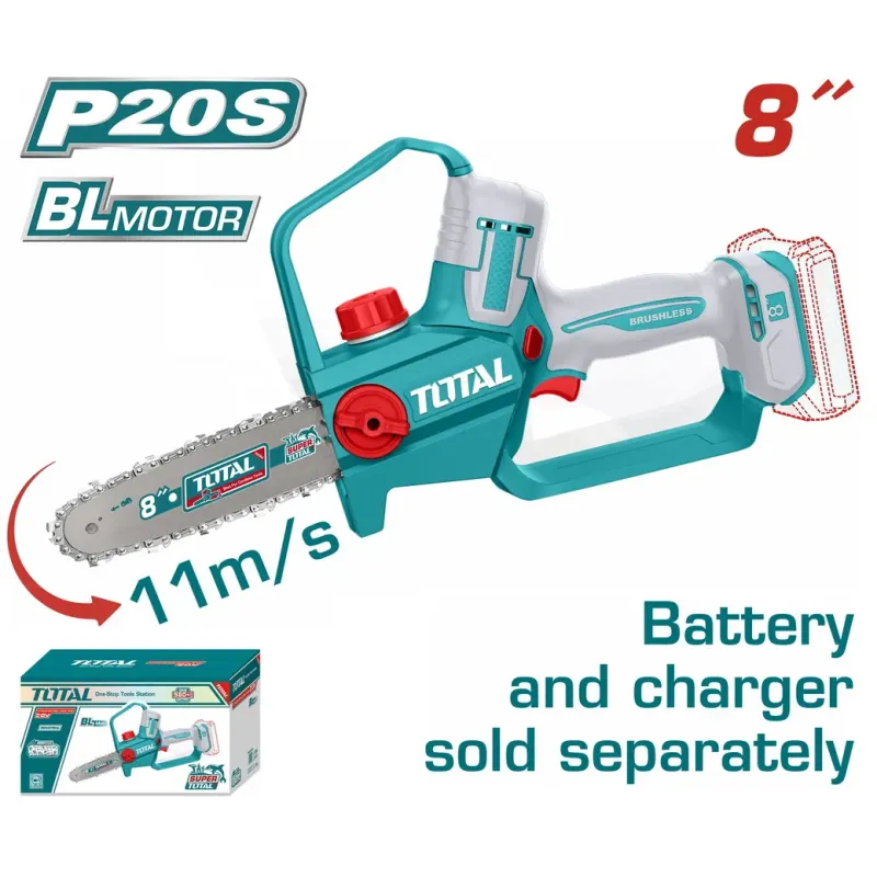TOTAL ΕΠΑΓΓ. ΑΛΥΣΟΠΡΙΟΝΟ ΚΛΑΔ. ΜΠΑΤ. Li-ion 20V / 8
