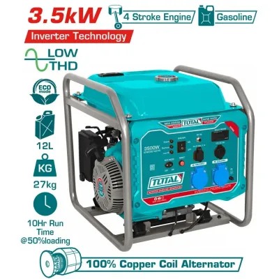 TOTAL ΕΠΑΓΓ. ΗΛΕΚΤΡΟΓΕΝΝΗΤΡΙΑ ΒΕΝΖ. INVERTER 3.500W (TP340006)