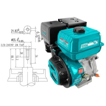 TOTAL Κινητήρας βενζίνης 389cc – 13HP Σφήνα (TGEN1881)