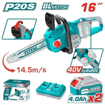 TOTAL ΣΕΤ ΕΠΑΓΓΕΛΜΑΤΙΚΟ ΑΛΥΣΟΠΡΙΟΝΟ ΜΠΑΤ. Li-ion 40V / 4Ah / 2 ΜΠΑΤΑΡΙΕΣ (TGSLI401682)