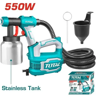TOTAL ΗΛΕΚΤΡΙΚΟ ΣΥΣΤΗΜΑ ΒΑΦΗΣ HVLP 550W ΜΕ ΔΟΧΕΙΟ ΑΛΟΥΜΙΝΙΟΥ (TT5006-2)