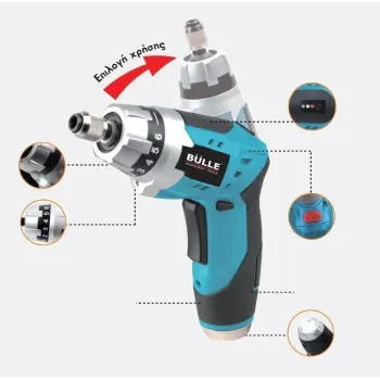 BULLE Επαναφορτιζόμενο Κατσαβίδι Λιθίου 3,6 Volt - 63431
