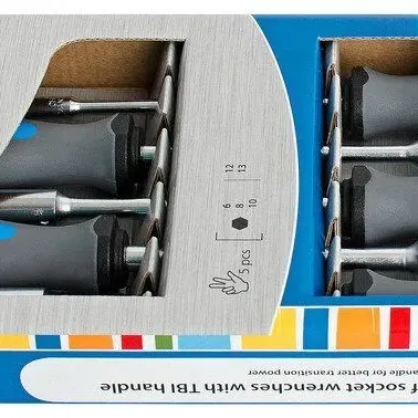 UNIOR Συλλογή από κατσαβίδια καρυδάκι με χειρολαβή TBI 612318