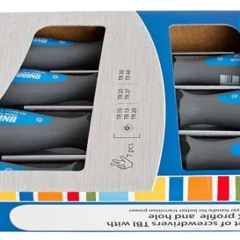 UNIOR Συλλογή κατσαβιδιών TBI με προφίλ TORX (TX) και τρύπα 612308