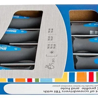 UNIOR Συλλογή κατσαβιδιών TBI με προφίλ TORX (TX) και τρύπα 612308
