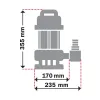 KRAFT ΑΝΤΛΙΑ ΥΠΟΒΡΥΧΙΑ ΑΚΑΘΑΡΤΩΝ 1100W ΙΝΟΧ 43533
