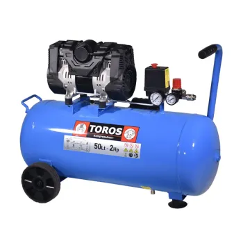 TOROS ΑΕΡΟΣΥΜΠΙΕΣΤΗΣ OILFREE ΧΑΜΗΛΟΥ ΘΟΡΥΒΟΥ (SEMISILENT) 50LT/2,0HP - 10 BAR 602090