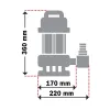 KRAFT ΑΝΤΛΙΑ ΥΠΟΒΡΥΧΙΑ ΑΚΑΘΑΡΤΩΝ 1100W 43574