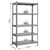 ΡΑΦΙΕΡΑ ΜΕΤΑΛΛΙΚΗ 100x40x200 ΓΚΡΙ. 265kg 5 ΡΑΦΙΑ 610420