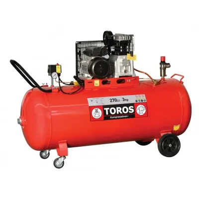 TOROS - Επαγγελματικός Αεροσυμπιεστής με Ιμάντα 270Lt 3Hp 602041