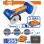 WADFOW MINI ΓΩΝΙΑΚΟΣ ΤΡΟΧΟΣ ΜΠΑΤ. Li-ion 20V / 2Ah / 1 ΜΠΑΤΑΡΙΑ (WLAP573)