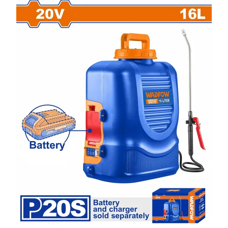 WADFOW ΨΕΚΑΣΤΗΡΑΣ ΠΛΑΤΗΣ ΜΠΑΤ. Li-ion 20V ΧΩΡΙΣ ΜΠΑΤΑΡΙΑ & ΦΟΡΤΙΣΤΗ (WLSY2016)