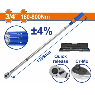 WADFOW ΔΥΝΑΜΟΚΛΕΙΔΟ 3/4" 1205mm / 160-800Nm (WWQ8D32)