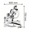 BOSCH GCM 12 SDE Σταθερό φαλτσοπρίονο Radial 0601B23100
