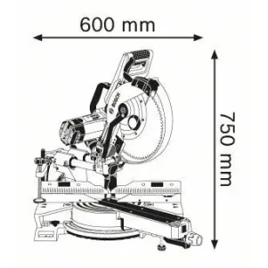 BOSCH GCM 12 SDE Σταθερό φαλτσοπρίονο Radial 0601B23100