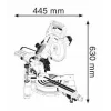 BOSCH GCM 800 SJ Σταθερό φαλτσοπρίονο Radial 0601B19000