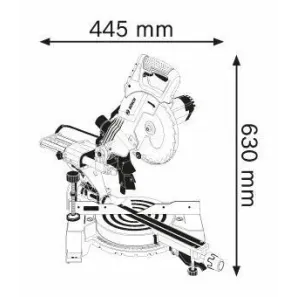 BOSCH GCM 800 SJ Σταθερό φαλτσοπρίονο Radial 0601B19000