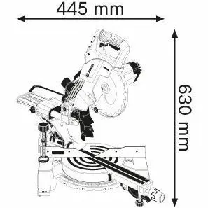 BOSCH GCM 800 SJ Σταθερό φαλτσοπρίονο Radial 0601B19000