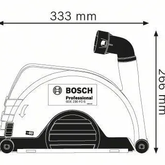 BOSCH GDE 230 FC-S Προφυλακτηρας 1600A003DL