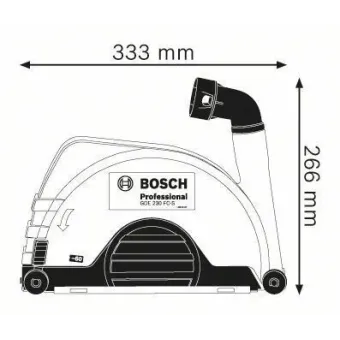 BOSCH GDE 230 FC-S Προφυλακτηρας 1600A003DL