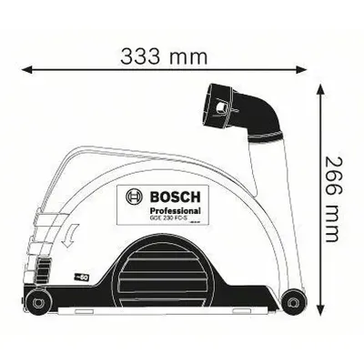 BOSCH GDE 230 FC-S Προφυλακτηρας 1600A003DL