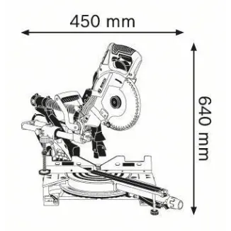 BOSCH GCM 8 SDE Σταθερό φαλτσοπρίονο Radial 0601B19200