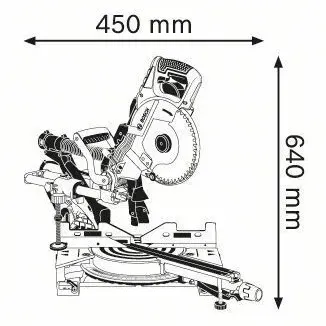 BOSCH GCM 8 SDE Σταθερό φαλτσοπρίονο Radial 0601B19200