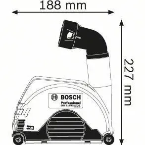 BOSCH GDE 115-125 FC-T Προφυλακτηρας 1600A003DK