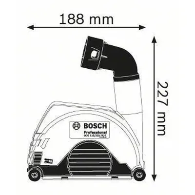 BOSCH GDE 115-125 FC-T Προφυλακτηρας 1600A003DK