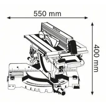 BOSCH GTM 12 JL Φαλτσοπρίονο διπλής κοπής 0601B15001