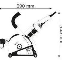 Bosch GNF 65 A Φρέζα Αυλακώσεων Τοίχου 0601368703