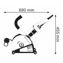 Bosch GNF 65 A Φρέζα Αυλακώσεων Τοίχου 0601368703