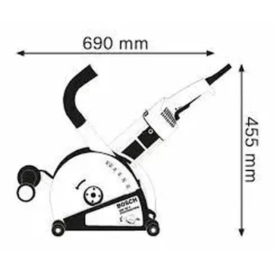 Bosch GNF 65 A Φρέζα Αυλακώσεων Τοίχου 0601368703