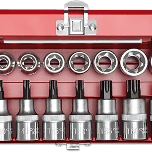 CAROLUS SOCKET SET 1-2 TORX με 16 τμχ. 1852035