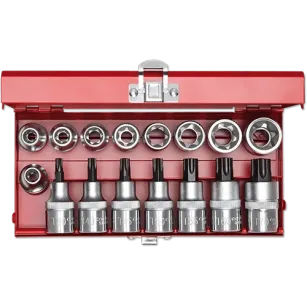 CAROLUS SOCKET SET 1-2 TORX με 16 τμχ. 1852035