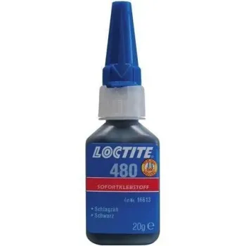 LOCTITE 480 Κόλλα Στιγμής Ανθεκτική σε Κρούσεις (μαύρη) 20g  κουτι 12 τμχ